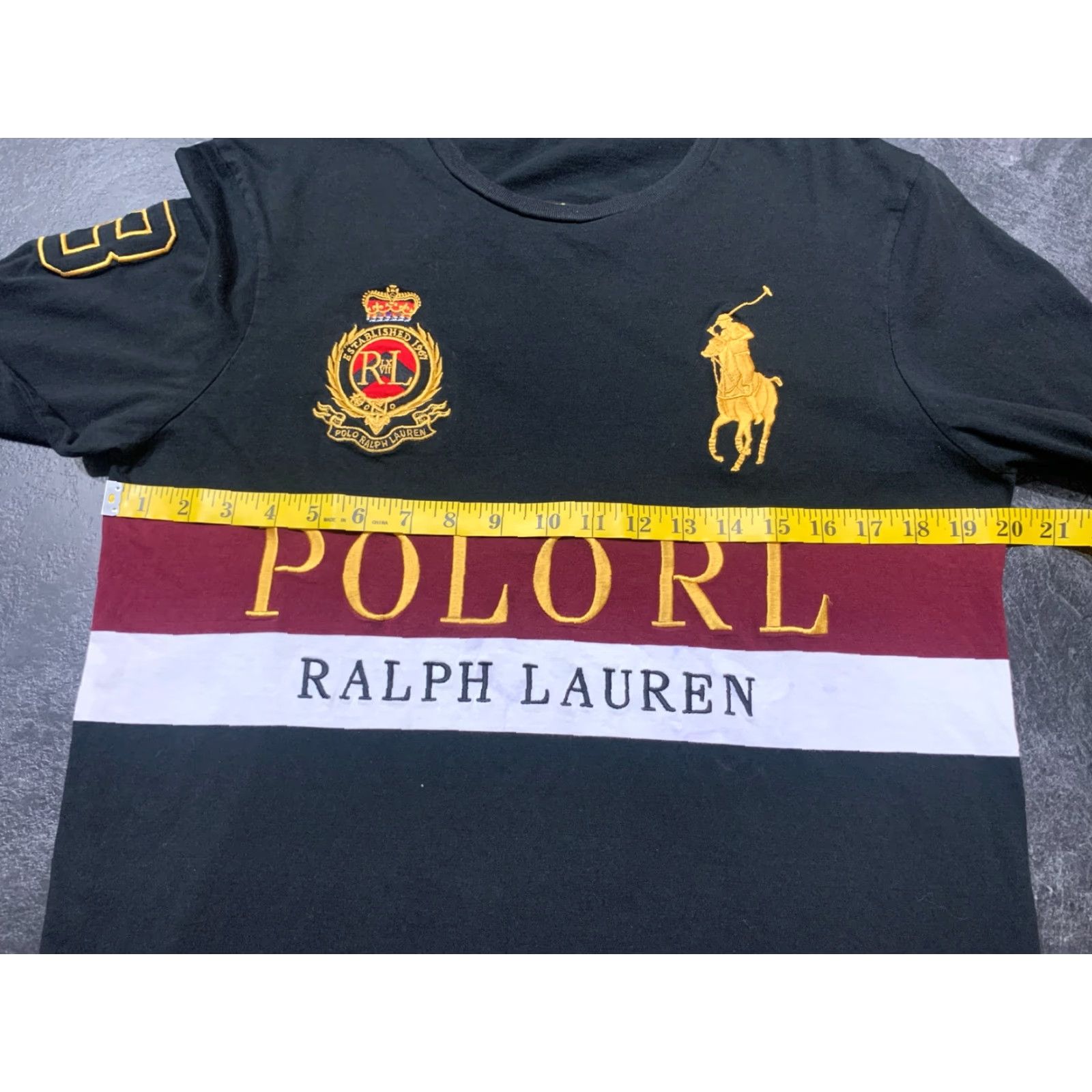 Polo Ralph Lauren Polo Ralph Lauren Shirt Men Long Sleeve T-shirt Embroidered Crew Neck Logo Blue Cotton Regular Size M Black Size US M / EU 48-50 / 2 - 4 Thumbnail