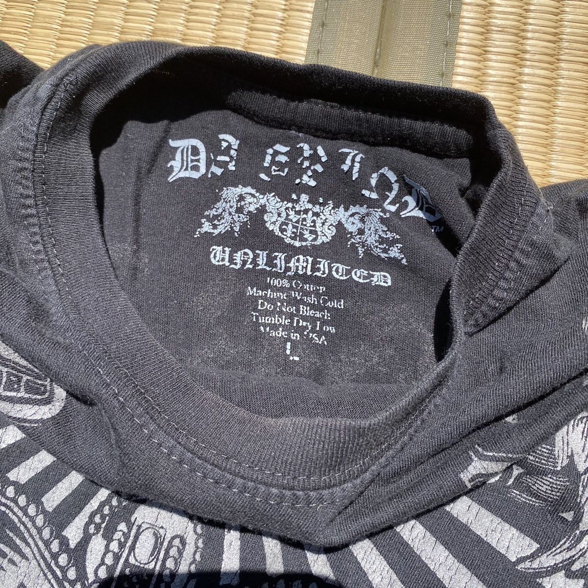 Affliction × Japanese Brand × Vintage Vtg Y2K Da Gring Phoenix Big Print Gothic Grunge Tee Size US L / EU 52-54 / 3 - 5 Thumbnail