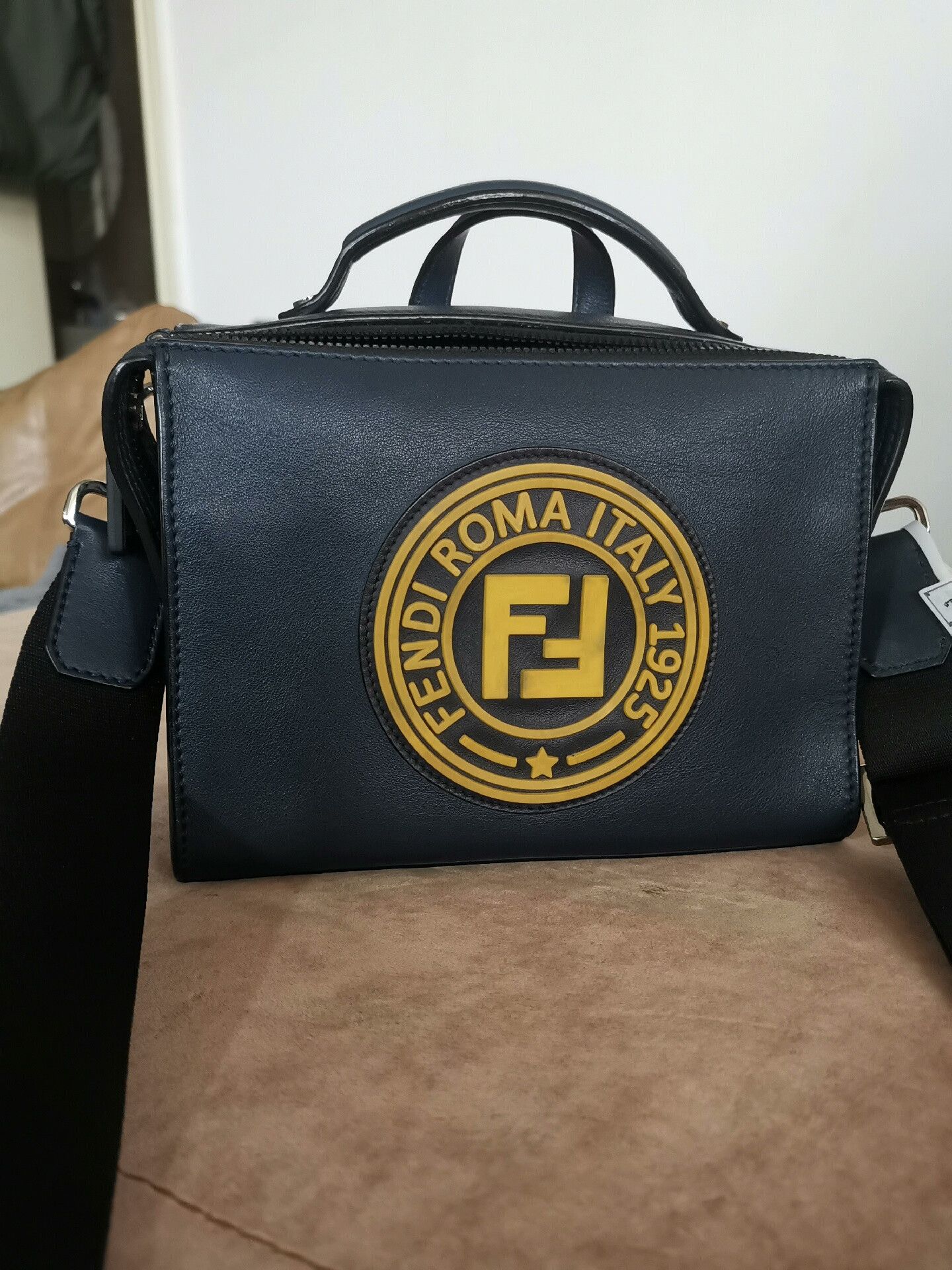Fendi Fendi Blue and Yellow Messenger Bag Size ONE SIZE - 1 Thumbnail
