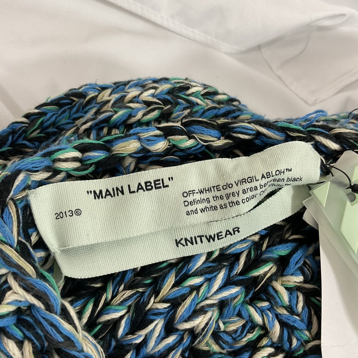 Off-White OFF-WHITE Blue Climb Rope Jumper In 3000 Blue Size US L / EU 52-54 / 3 - 9 Thumbnail