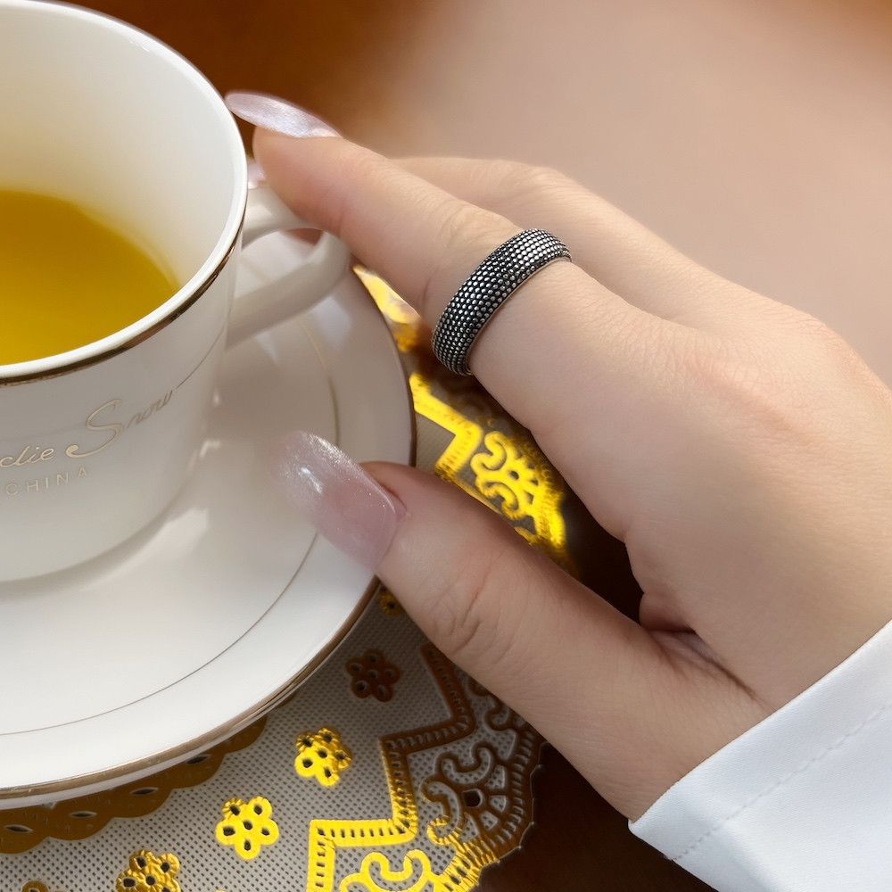 Jewelry × Sterling Silver S925 Silver Band Kathmandu Ring Size ONE SIZE - 2 Thumbnail
