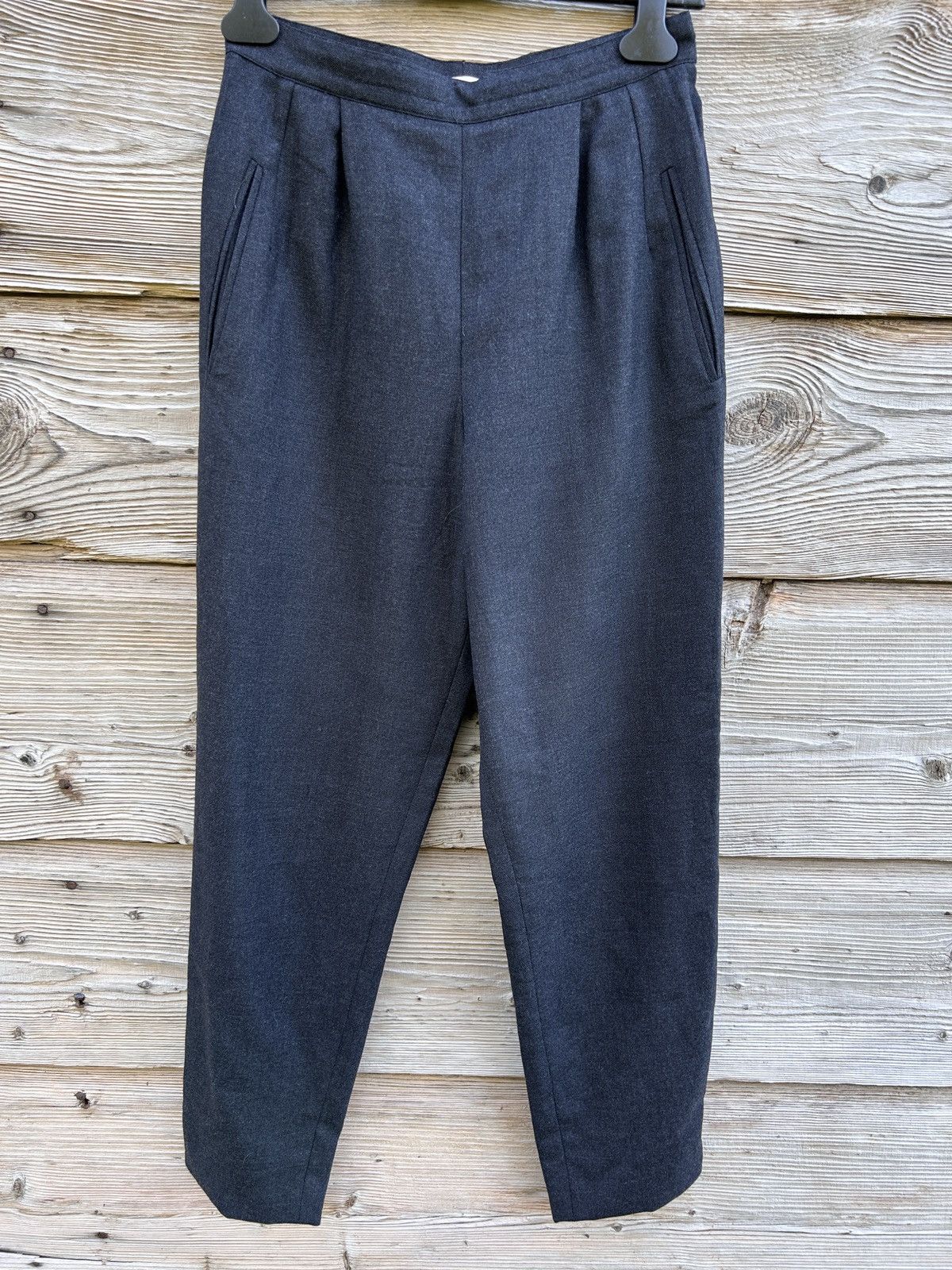 Loewe 80s Vintage Loewe Madrid 1986 Wool Casual Trousers Pants 40 Size 27" / US 4 / IT 40 - 1 Thumbnail