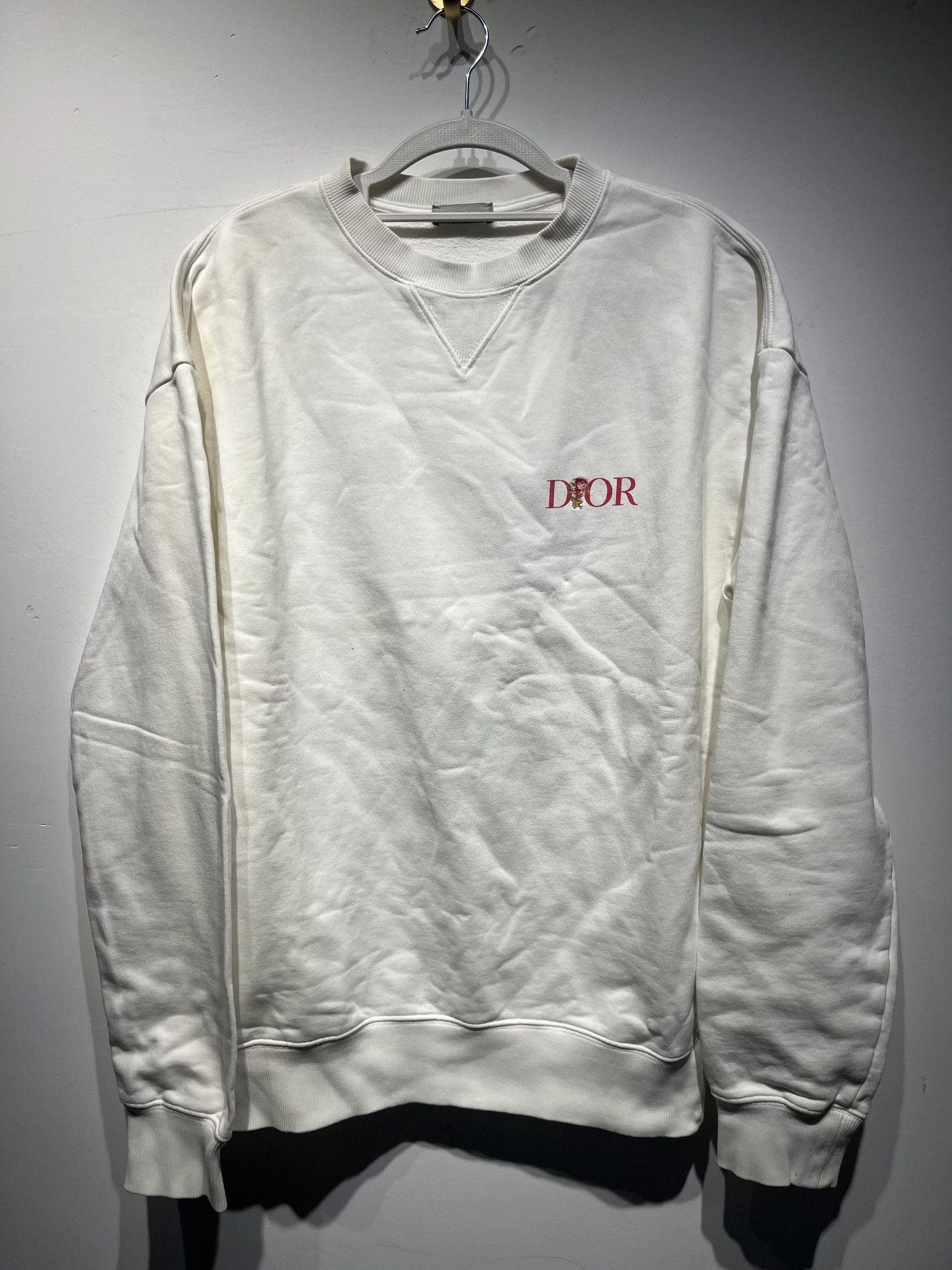 Dior Dior Retro Embroidered White Hoodie XXS Women Size XXS / US 00 / IT 34 - 1 Thumbnail