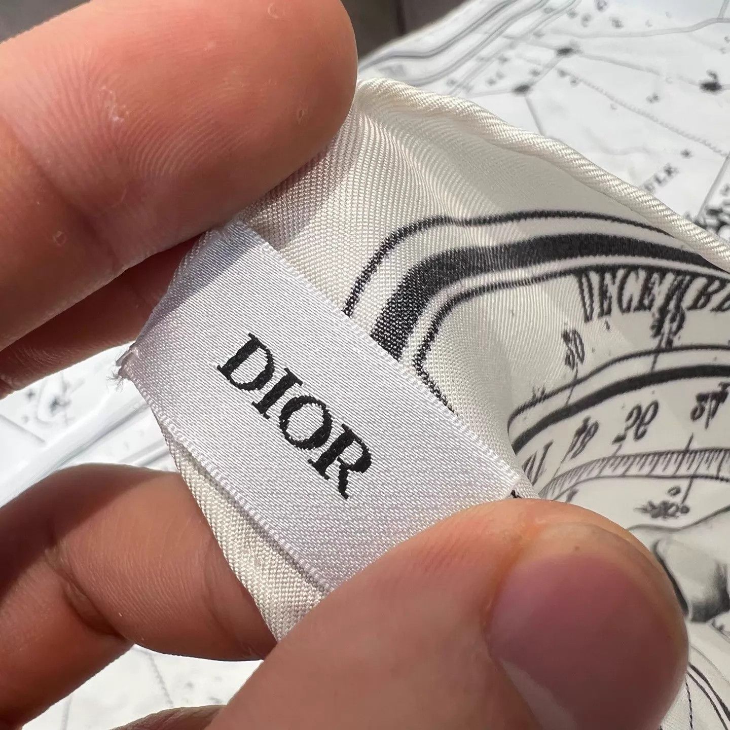 Dior DIOR Constellation Print Silk Scarf 90x90 Size ONE SIZE - 2 Thumbnail