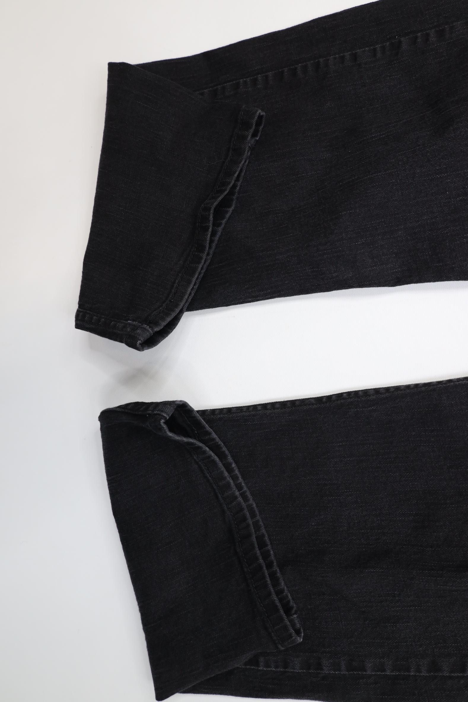 Levi's Vintage Y2K Levis 569 Straight Wide Leg Denim Jeans Black Size US 36 / EU 52 - 5 Thumbnail