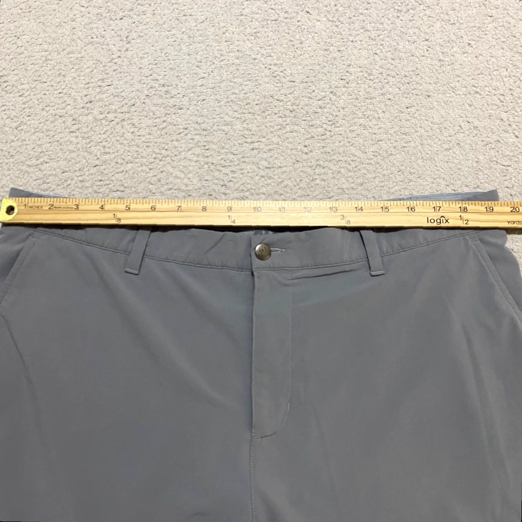 Adidas Adidas Mens Golf Shorts sz 40 Solid Gray Chino Flat Front Inseam 10" Outdoor Conversation Women? Size US 40 / EU 56 - 7 Thumbnail