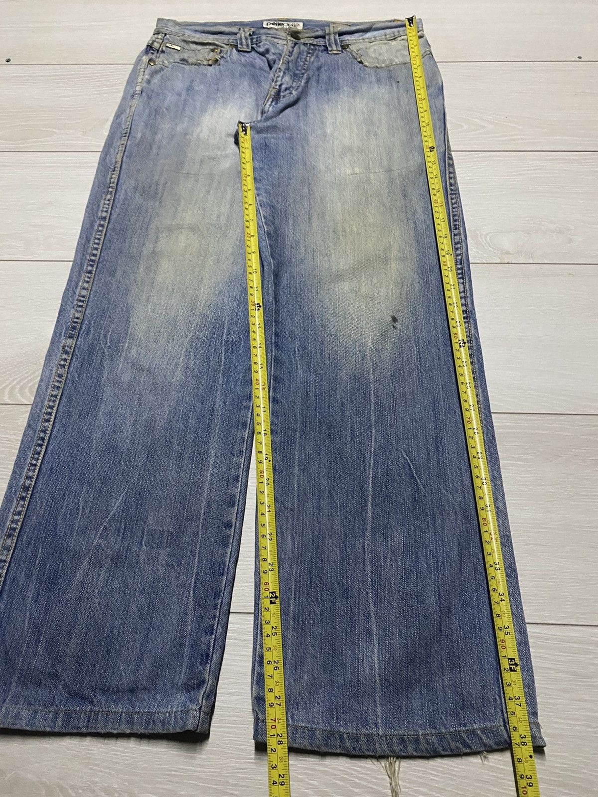 Pelle Pelle Vintage Pelle Pelle Mud Wash Embroidery Logo Straight Jeans Size US 32 / EU 48 - 23 Thumbnail