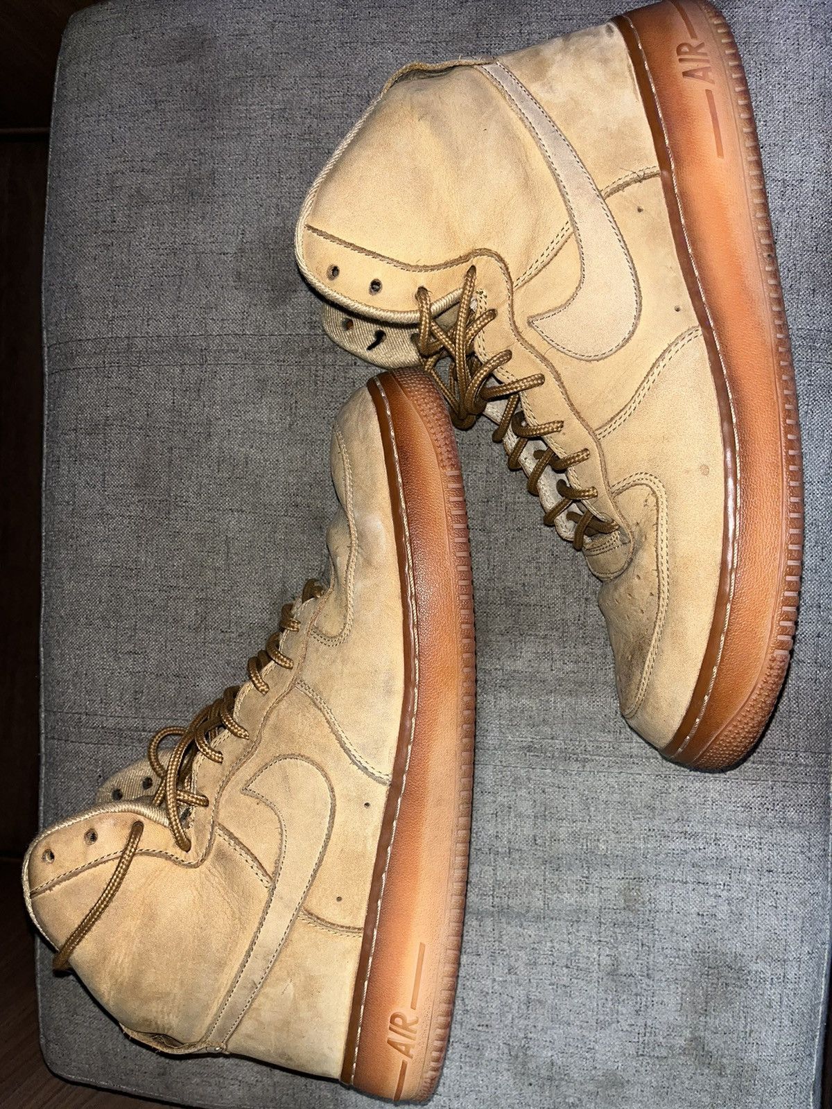 Nike Nike Air Force 1 High Wheat Size US 12 / EU 45 - 3 Thumbnail