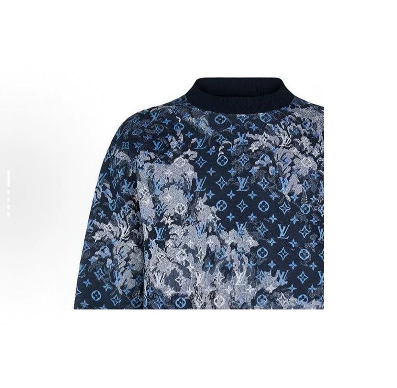 Louis Vuitton Louis Vuitton Logo monogram print crew neck pullover long Size US M / EU 48-50 / 2 - 2 Thumbnail