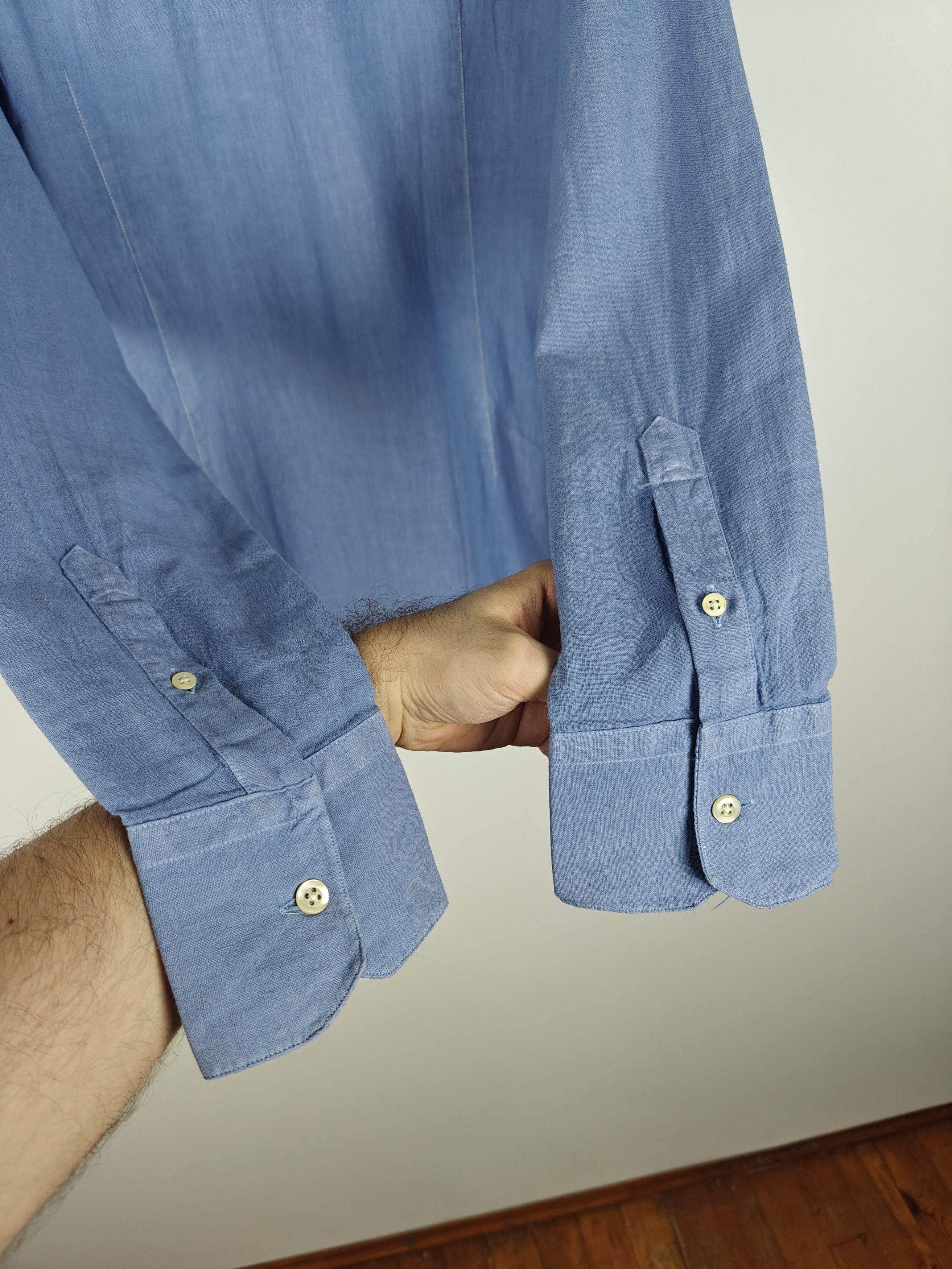 La Martina La Martina Linen Shirt Buenos Aires Collared Blue size L Size US L / EU 52-54 / 3 - 10 Thumbnail