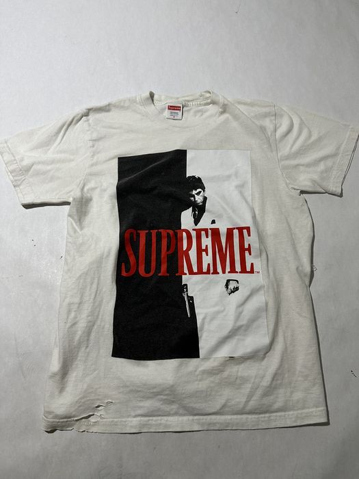 Supreme Supreme Scarface Split Tee Distressed | Grailed