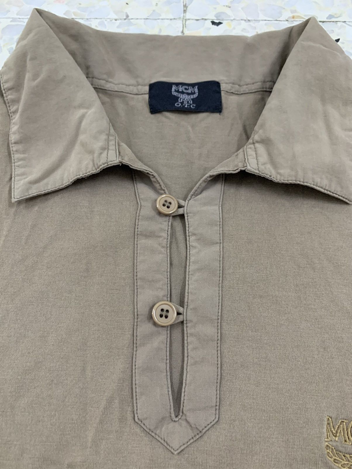 Japanese Brand × MCM MCM O.T.C POLO TEE Size US L / EU 52-54 / 3 - 2 Thumbnail