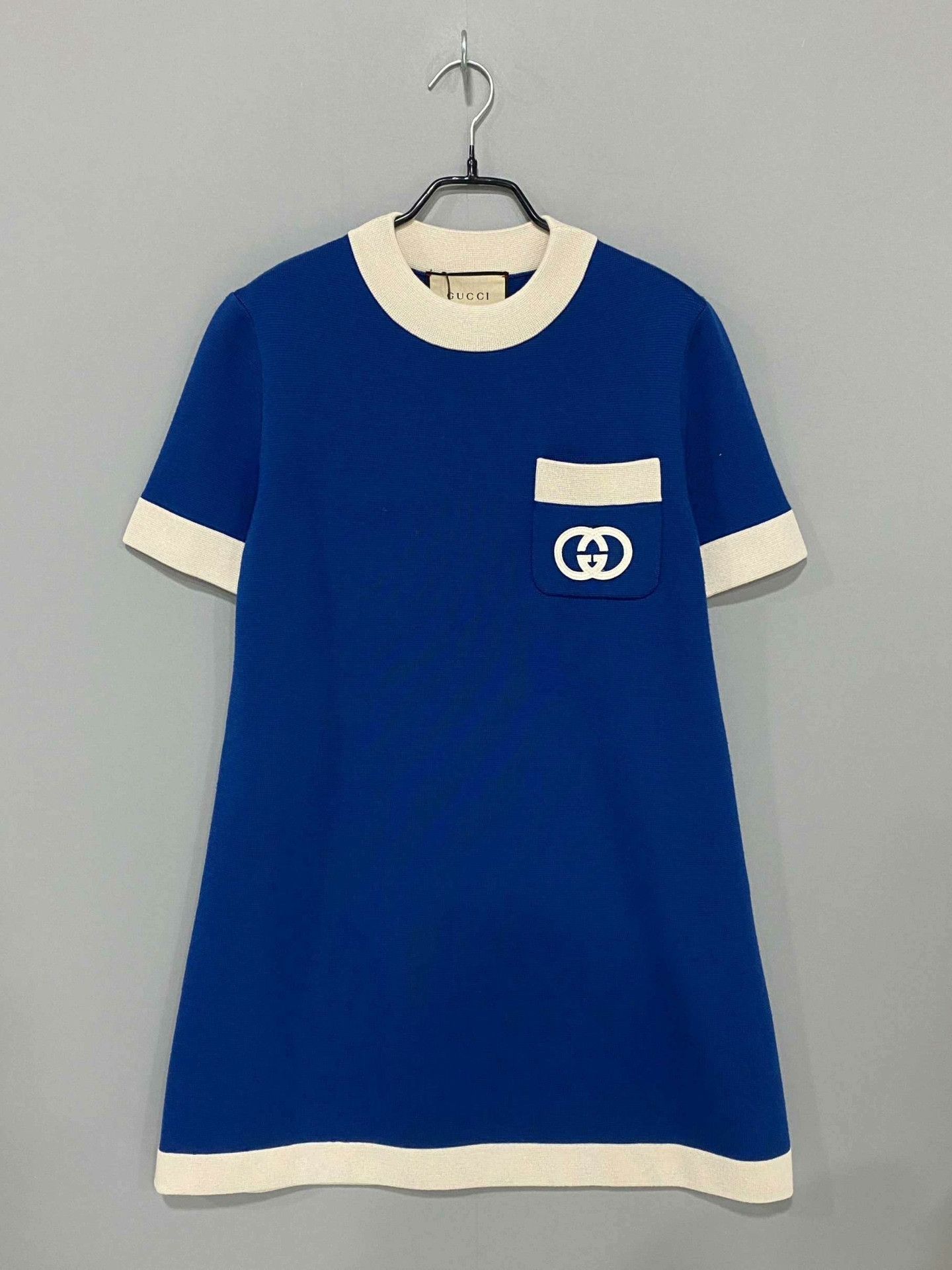 Gucci Gucci Knit Blue Dress M Women Size M / US 6-8 / IT 42-44 - 1 Thumbnail