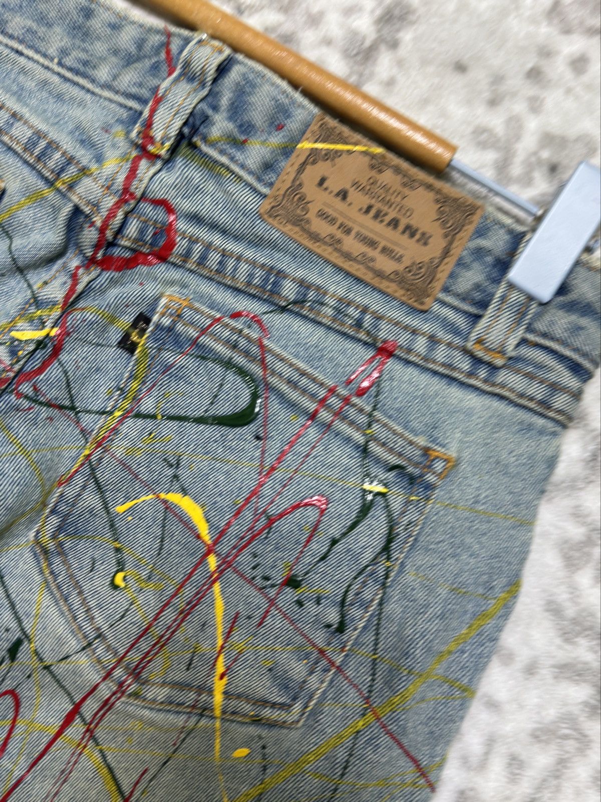 Hysteric Glamour Flare LA Jeans Paint Splash Junya Watanabe Style Bootcut Size US 26 / EU 42 - 15 Thumbnail