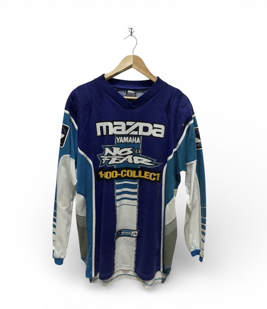 No Fear Vintage No Fear Jeremy McGrath Mazda Yamaha Motorcross L/S Size US L / EU 52-54 / 3 - 1 Thumbnail