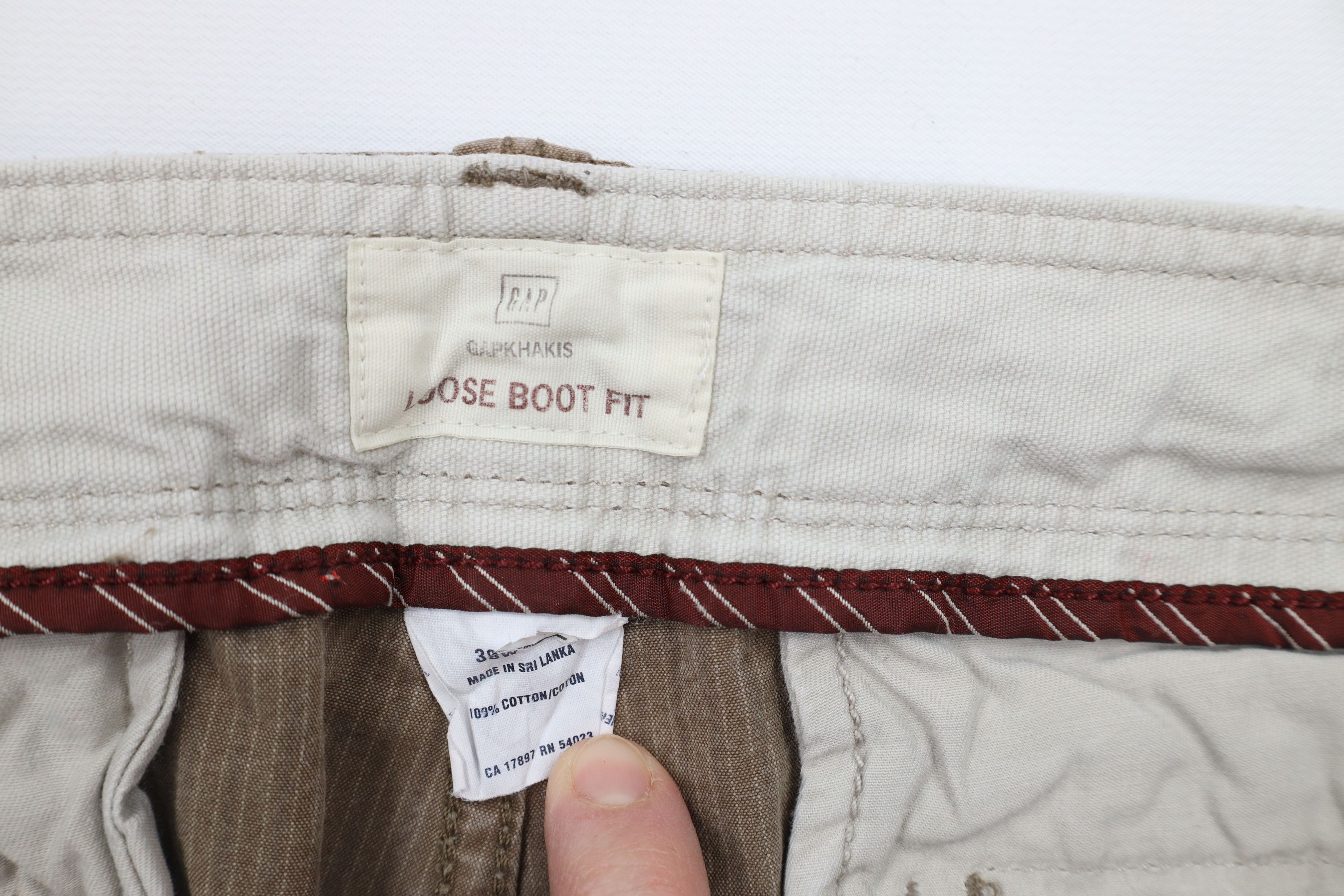 Gap × Vintage Vintage Y2K Gap Relaxed Wide Leg Boot Fit Pants Brown Size US 38 / EU 54 - 7 Thumbnail