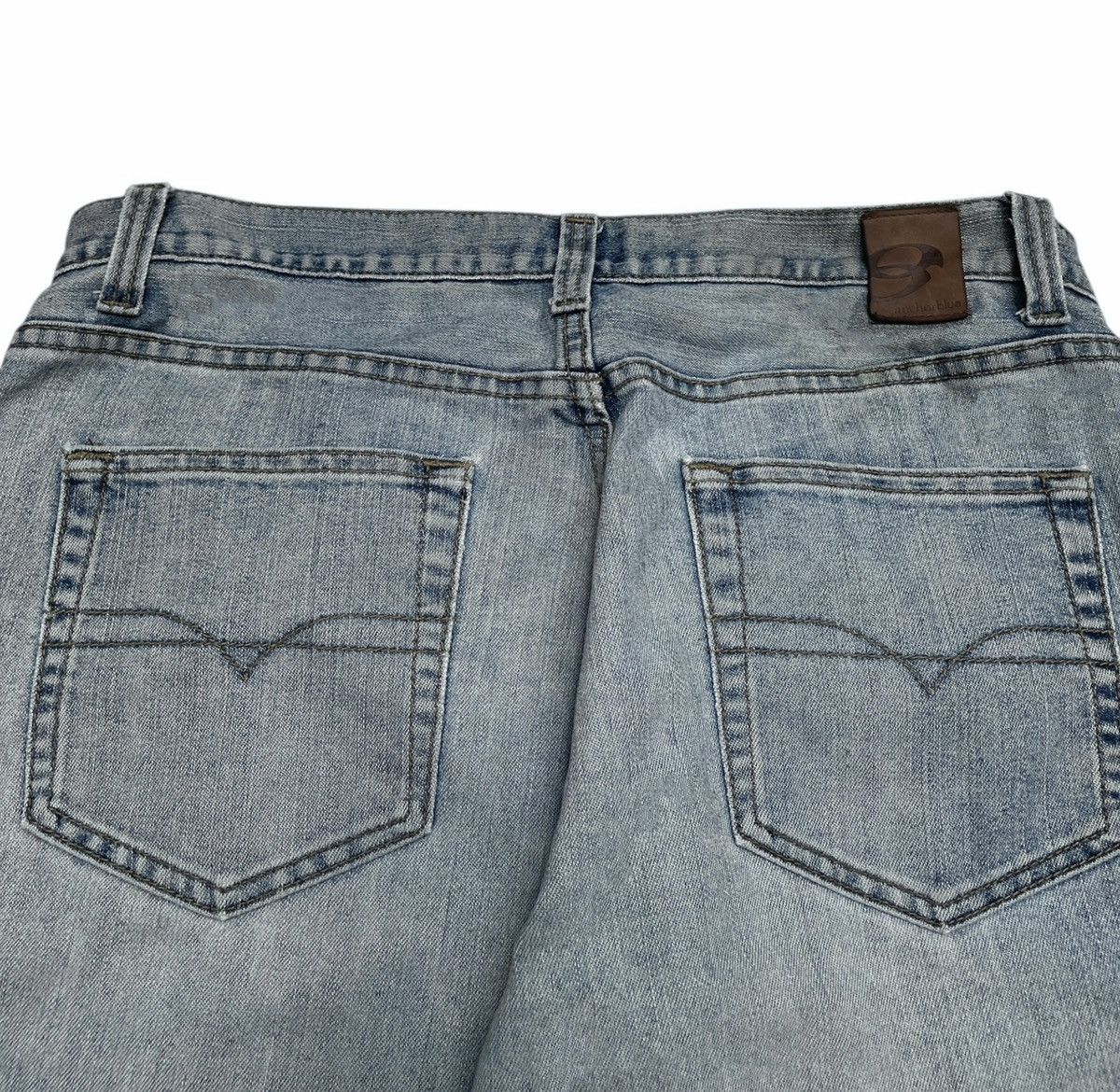 Anchor Blue × Vintage Rare Design Vintage Brand Anchor Blue Baggy Jeans 1990s Size US 33 - 4 Thumbnail