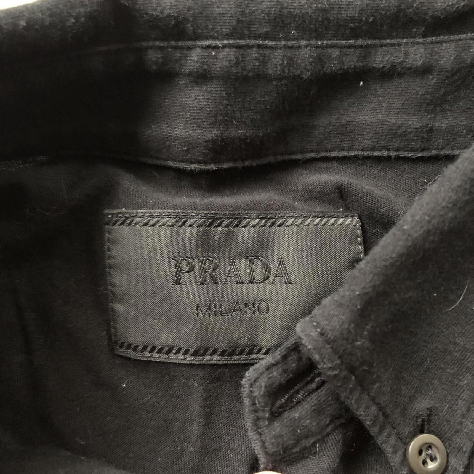 Prada Prada Cotton Short Sleeve Button Up Shirt Size US L / EU 52-54 / 3 - 3 Thumbnail