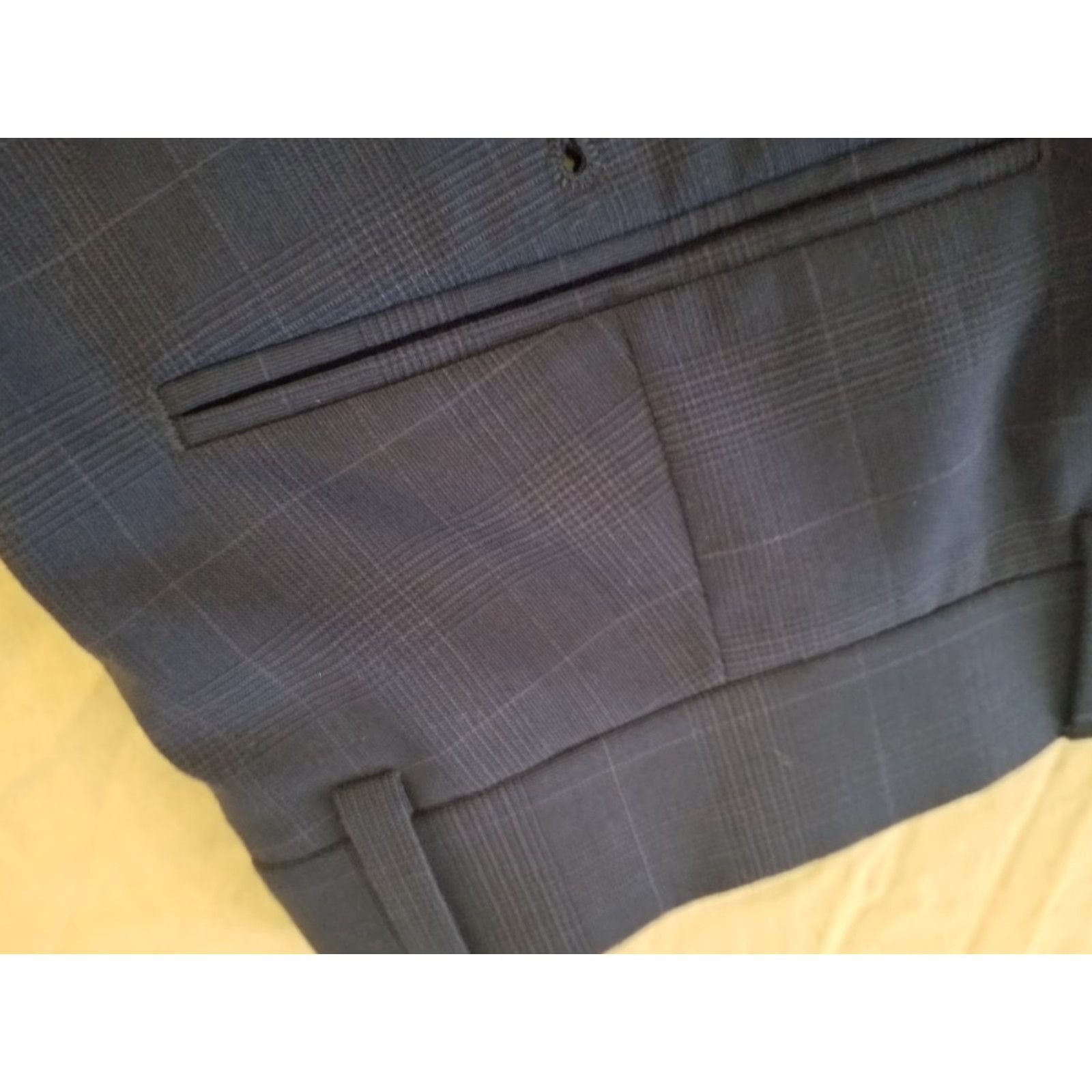 Tommy Hilfiger Tommy Hilfiger Pants Dress Wool 36x30 Navy Blue Stretch Regular Mens Size US 36 / EU 52 - 3 Thumbnail