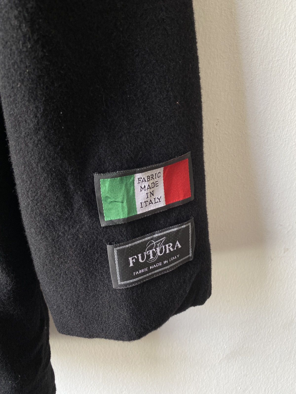 Comme des Garcons × Japanese Brand Vintage D’Homme A Homme Futura Fabric Italy Wool Coat Size US L / EU 52-54 / 3 - 8 Thumbnail