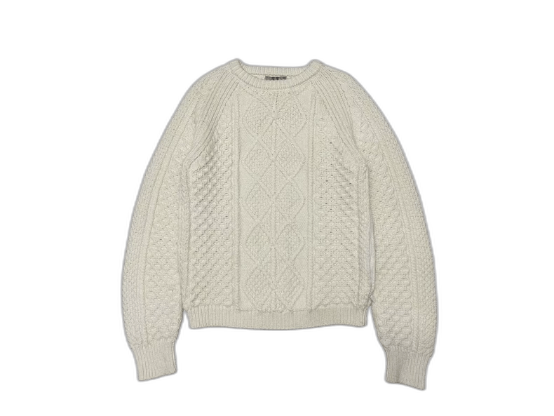 Dior Dior Cable Knit Zipper Sweater White Size US L / EU 52-54 / 3 - 1 Thumbnail