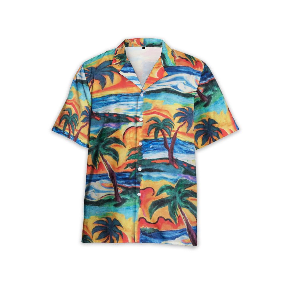Designer Sunset-Print Shirt — Elevate Your Wardrobe Size US XL / EU 56 / 4 - 1 Thumbnail