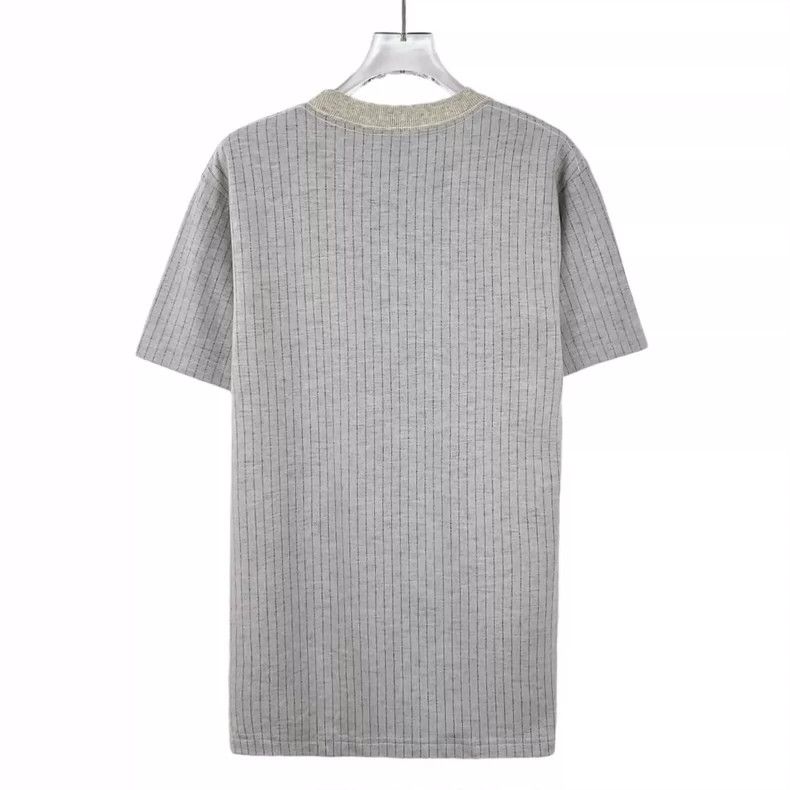 Dior Dior Gray letter plush wool round neck short-sleeved T-shir Size US XS / EU 42 / 0 - 2 Thumbnail