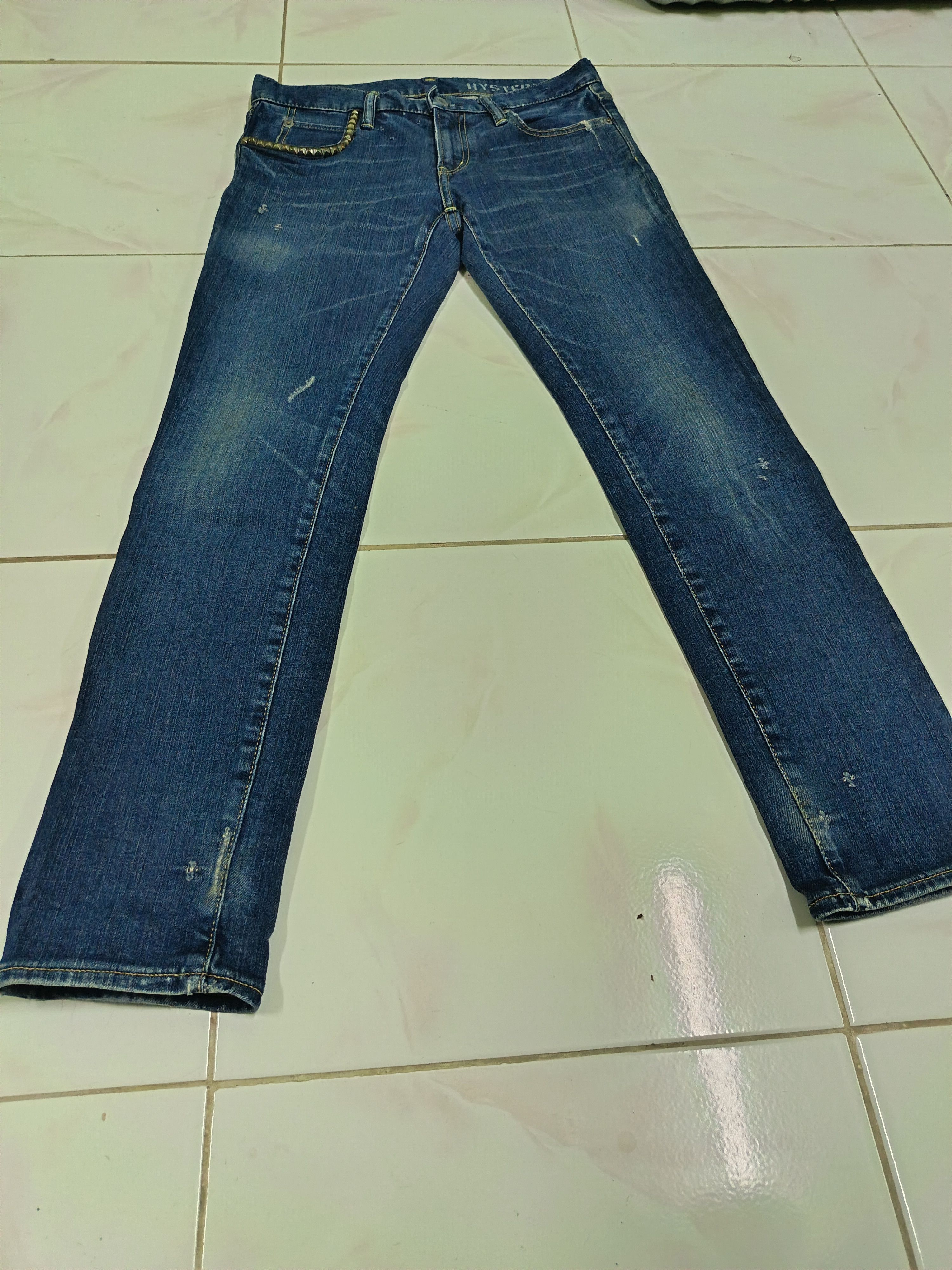 Hysteric Glamour Hysteric Glamour Stud Skinny Distressed Style Jeans | XS Size 29" - 2 Thumbnail