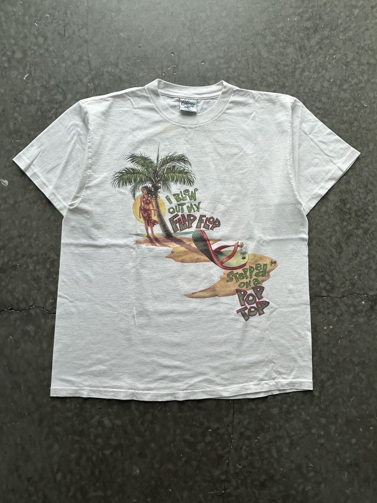 Vintage Vintage 90s Margaritaville Graphic Tee Double Sided Size US XL / EU 56 / 4 - 3 Thumbnail