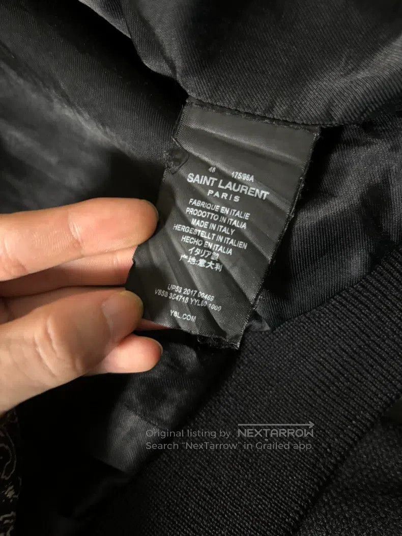 Saint Laurent Paris Saint Laurent Paris Black and White Baseball Jacket Size US M / EU 48-50 / 2 - 8 Thumbnail