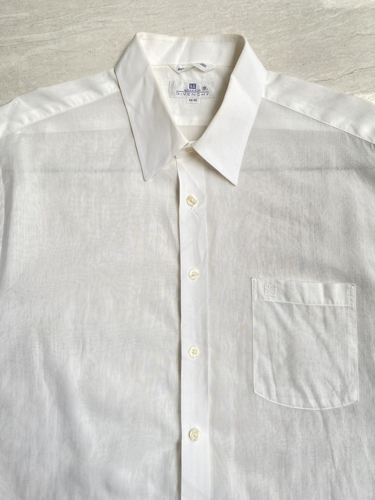 Givenchy GIVENCHY White Shirt Size US L / EU 52-54 / 3 - 4 Thumbnail