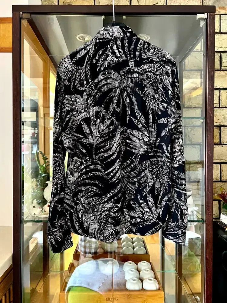 Saint Laurent Paris Sz 38 Saint Laurent Paris 20SS Palm Patten Shirt-2505 Size US M / EU 48-50 / 2 - 3 Thumbnail