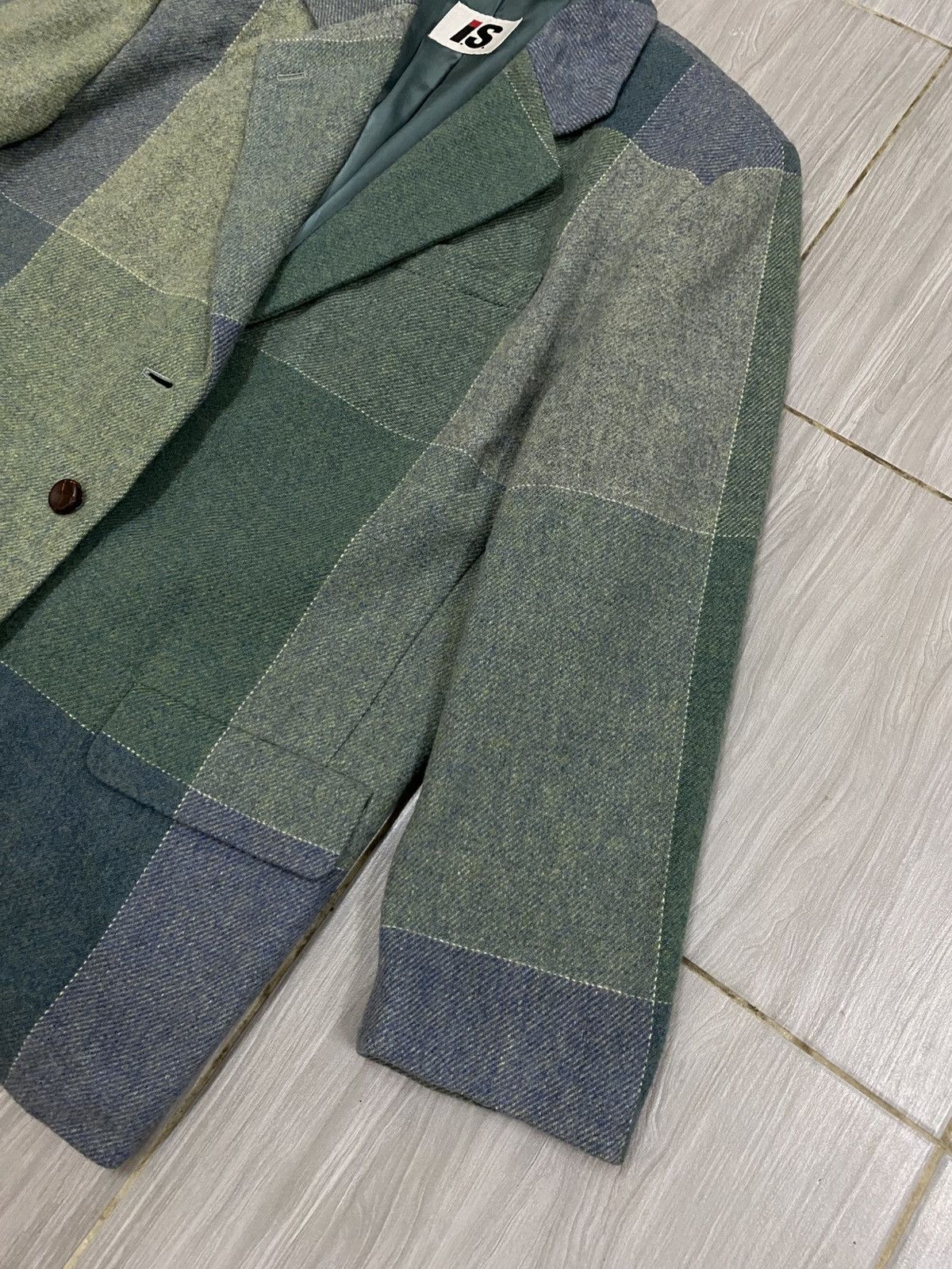 Issey Miyake Issey Miyake Wool Splendor Tweed Patchwork Tailored Jacket Size M / US 6-8 / IT 42-44 - 7 Thumbnail