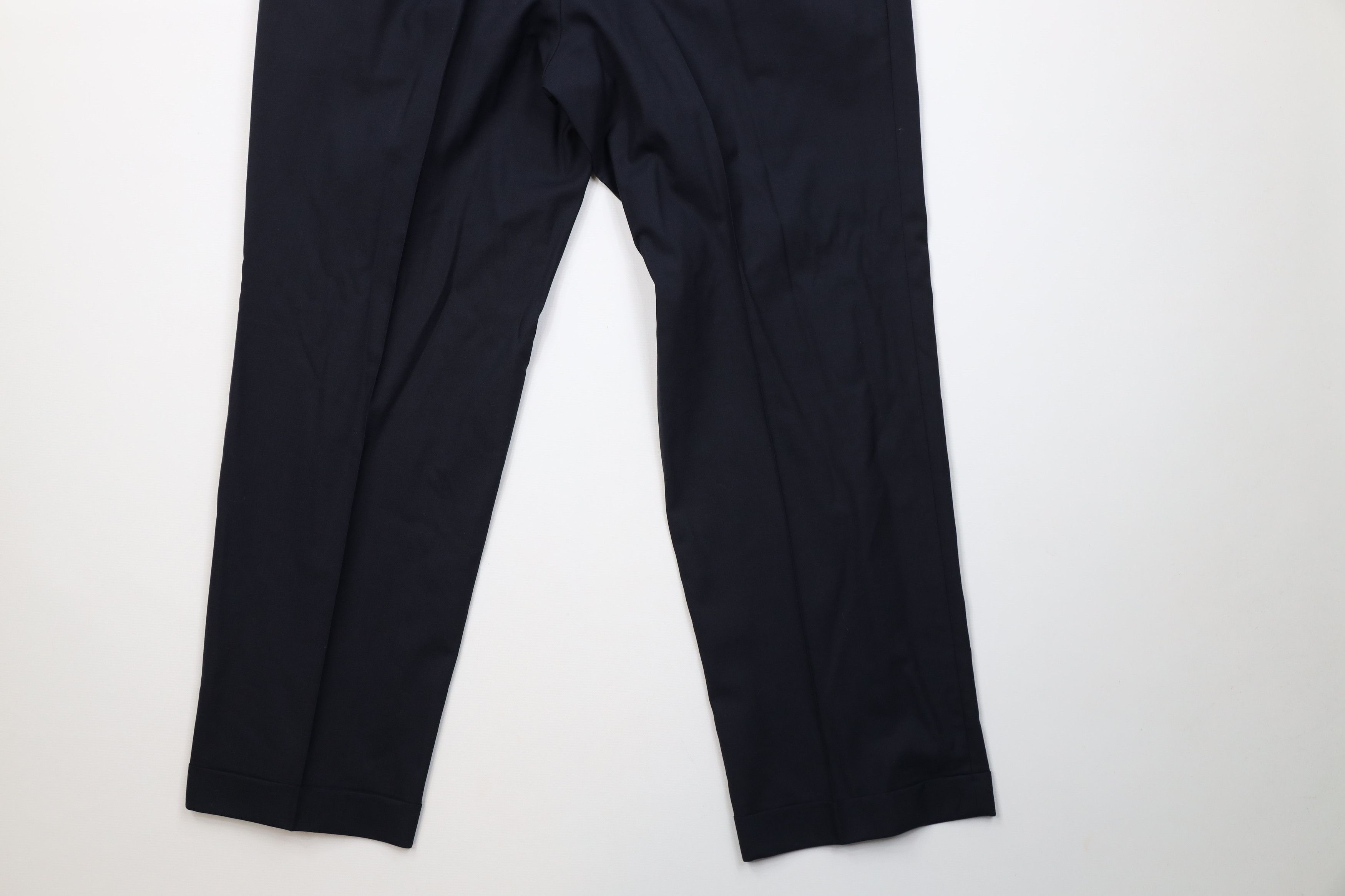 Ralph Lauren Vintage Ralph Lauren Wool Knit Wide Leg Chino Pants Blue Size US 36 / EU 52 - 14 Thumbnail