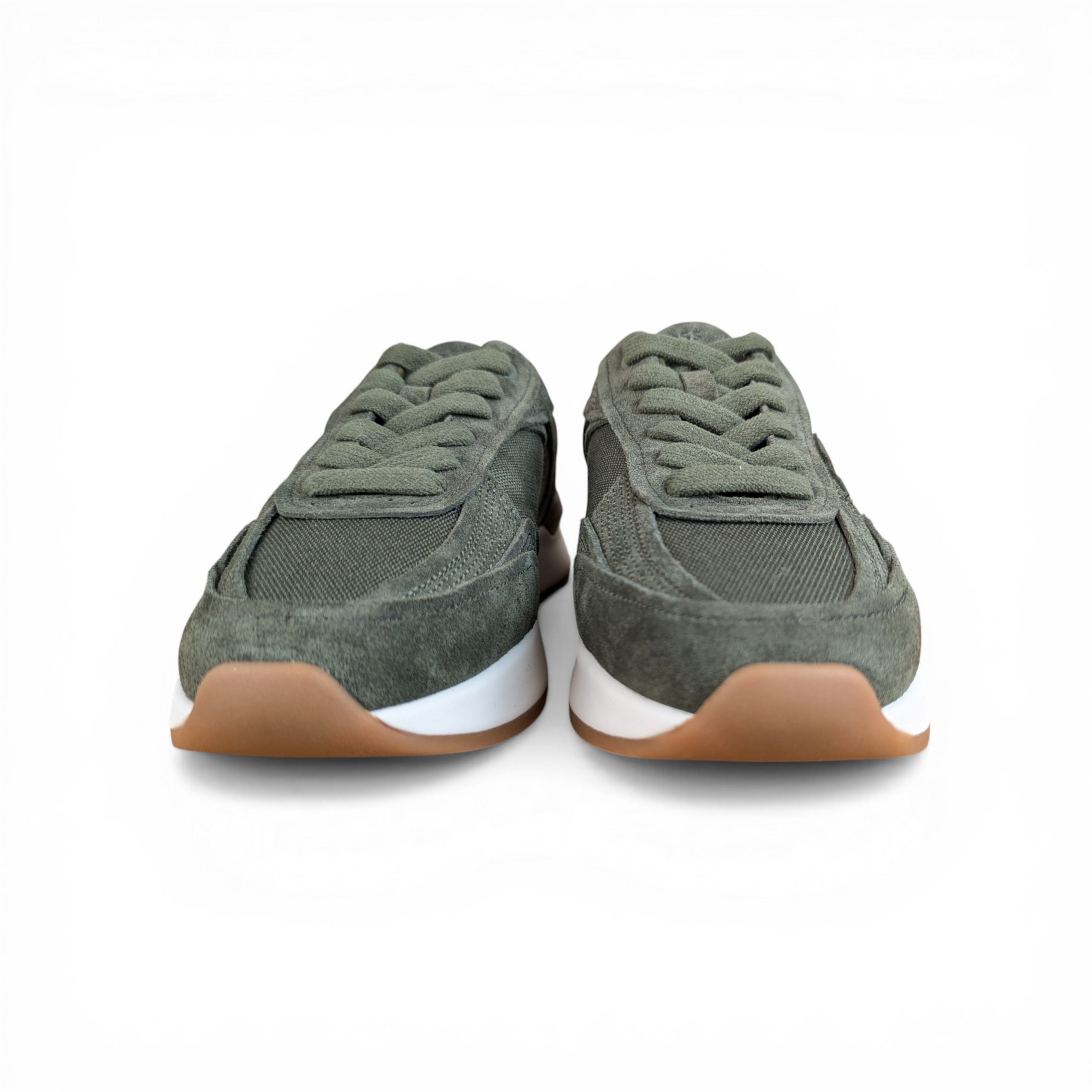 Hugo Boss HUGO BOSS KHAKI SUEDE SNEAKERS Size US 7 / IT 37 - 2 Thumbnail