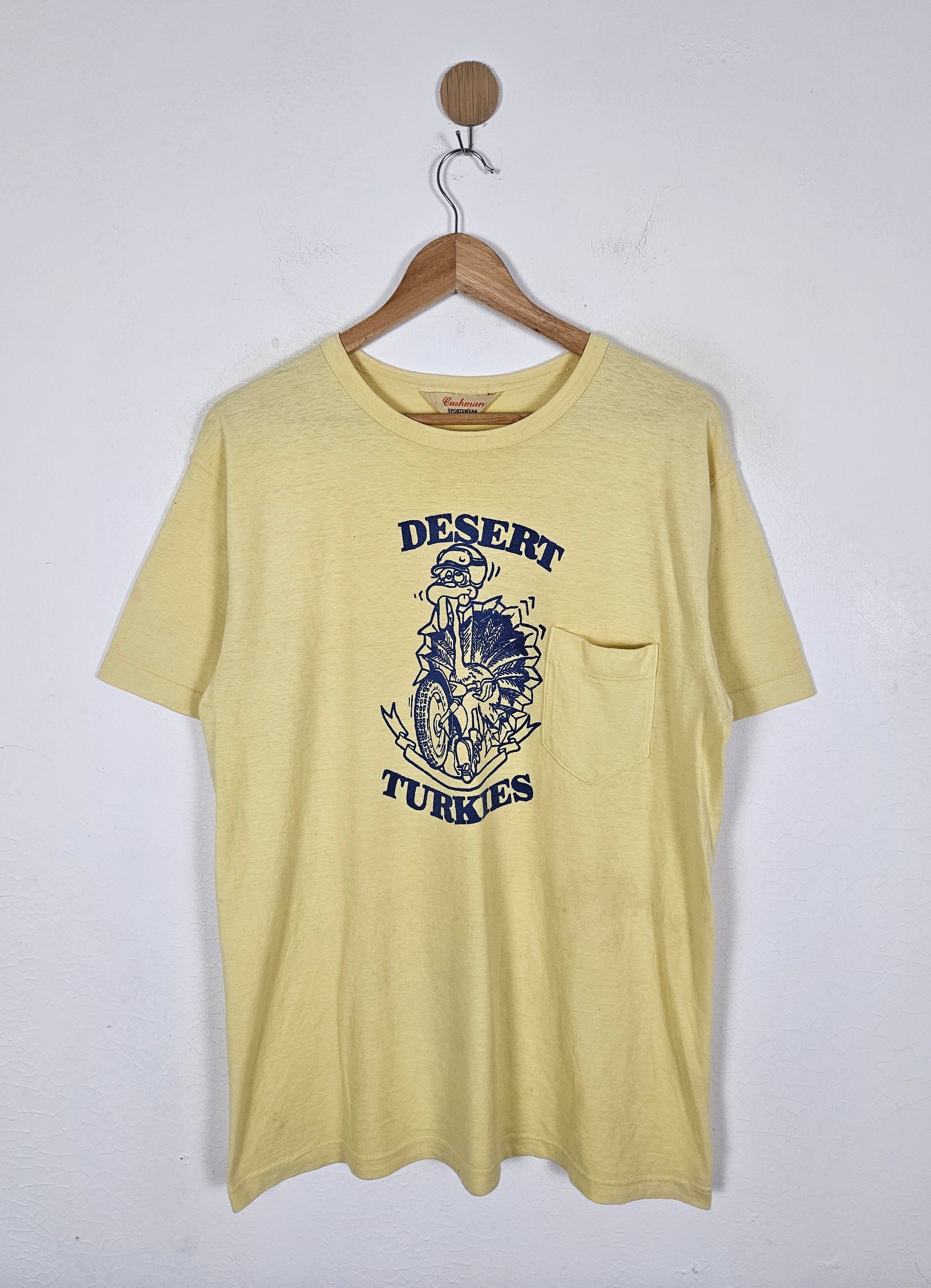 Cushman Vintage Cushman Desert Turkies pocket sportswear shirt Size US L / EU 52-54 / 3 - 1 Thumbnail