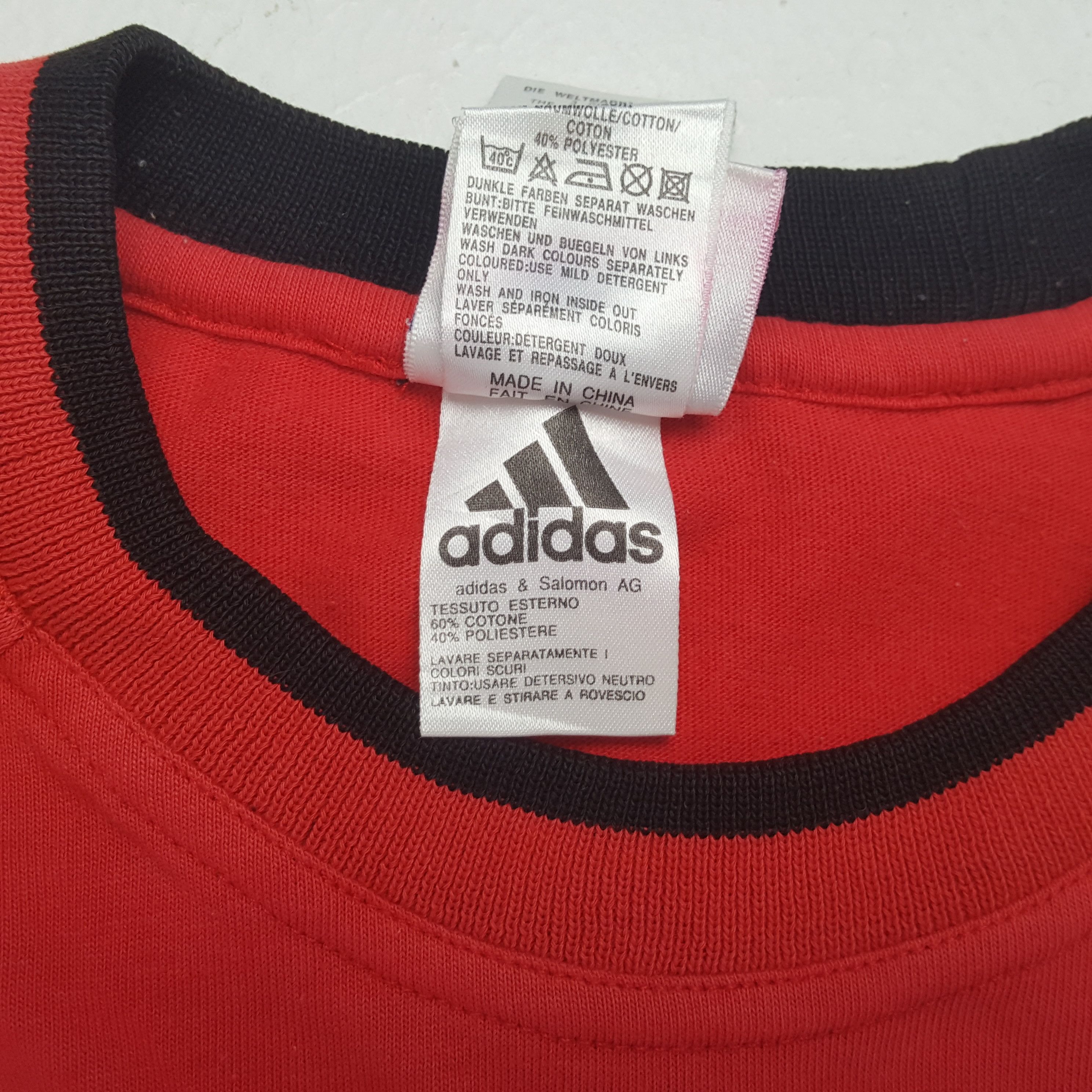 Adidas × Vintage ADIDAS AC MILAN Opel Football Club Tshirt Size US XL / EU 56 / 4 - 7 Thumbnail
