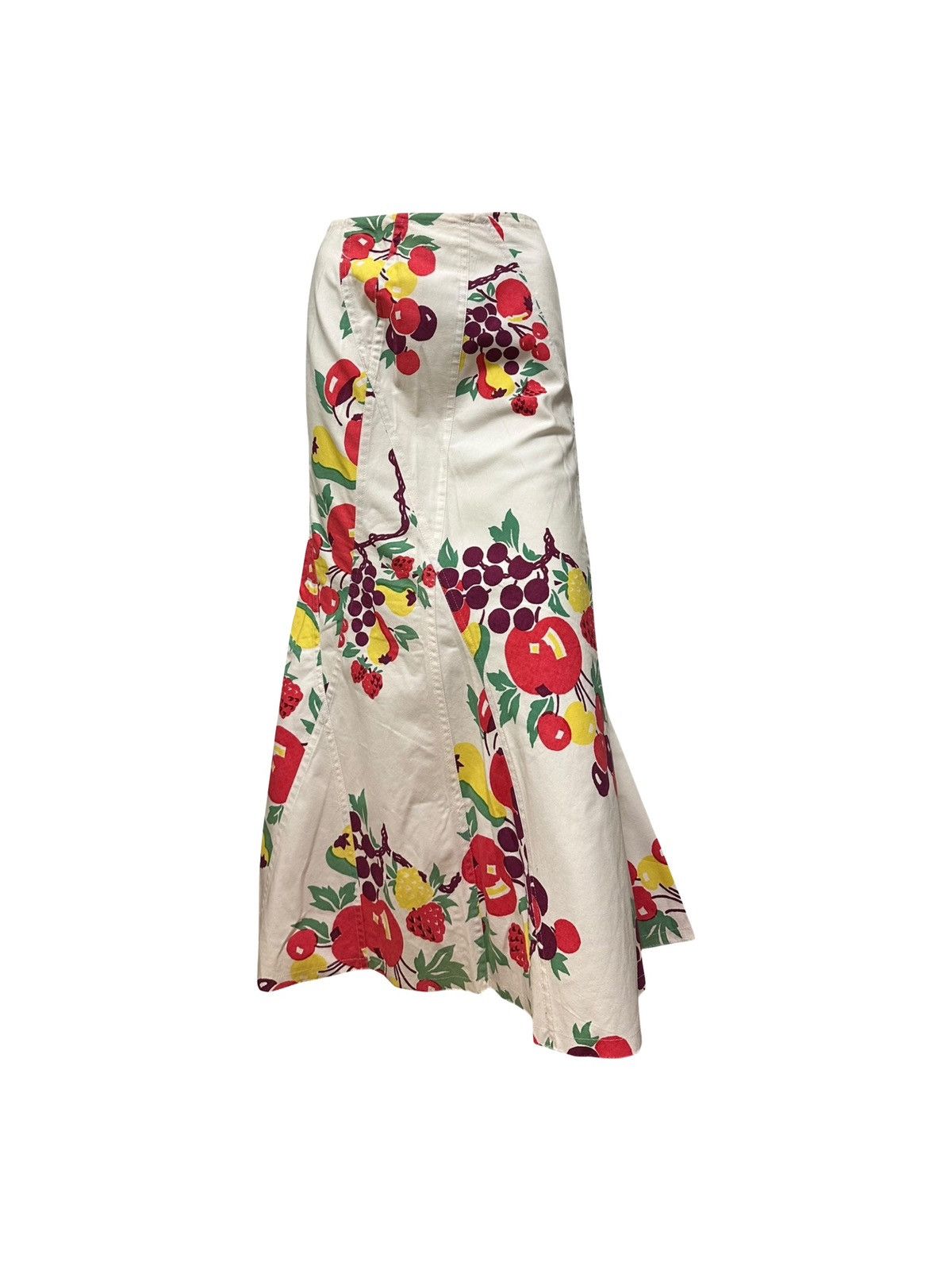 Junya Watanabe JUNYA WATANABE Spring Summer 2003 Fruit Print Maxi Skirt Size 27" / US 4 / IT 40 - 1 Thumbnail