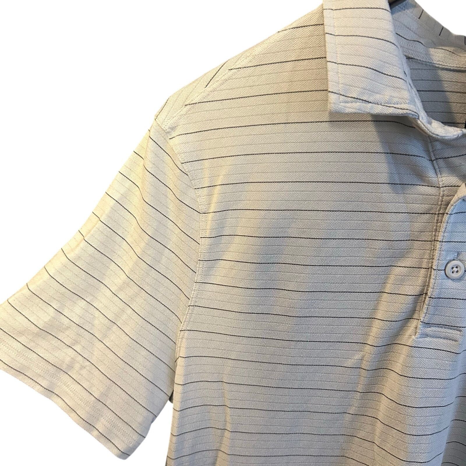 Other Modern Essentials Striped Polo Shirt Grey 19x29 Size S / US 4 / IT 40 - 4 Thumbnail