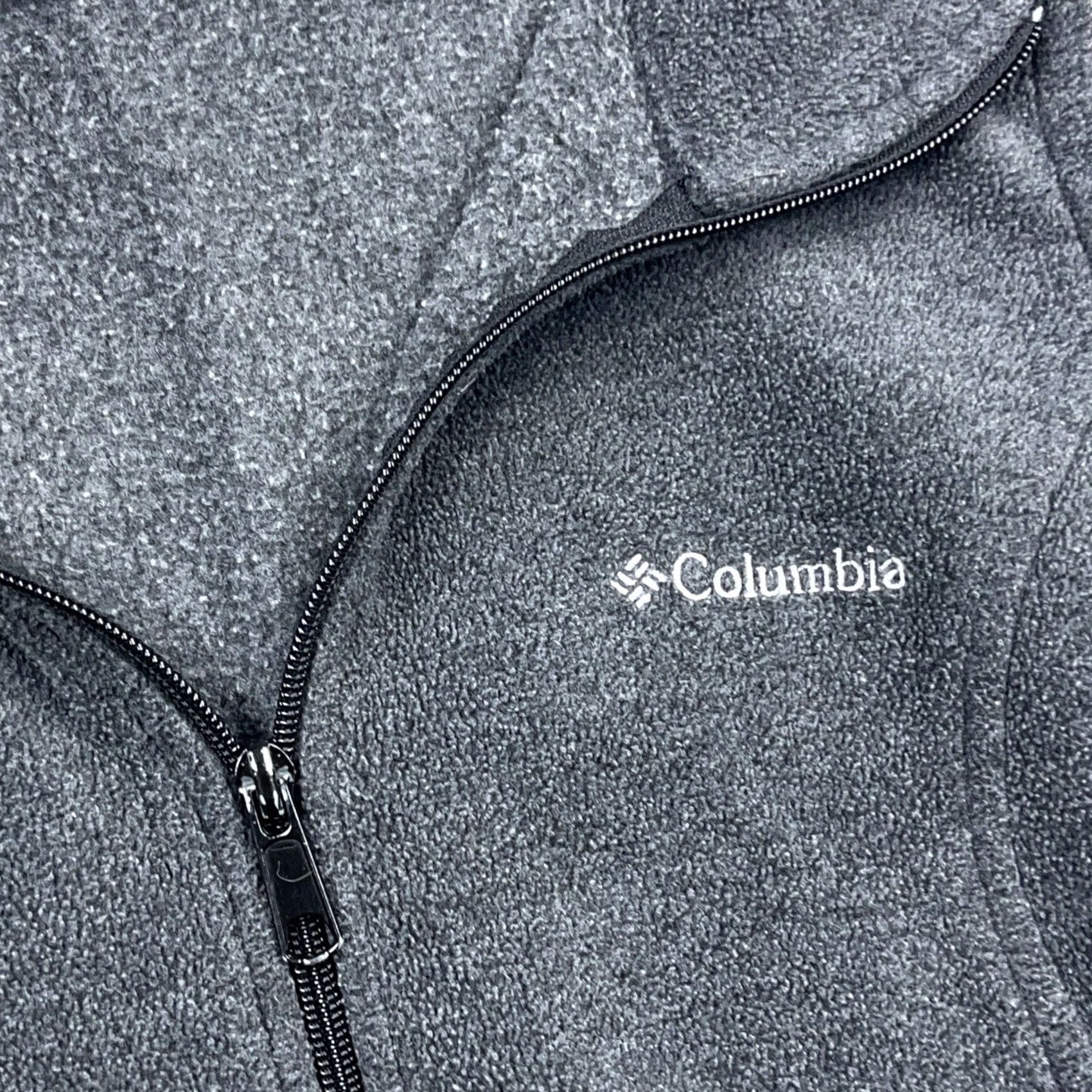Vintage Columbia Vest Women M Gray Fleece Jacket Full Zip Benton Springs Vest Size M / US 6-8 / IT 42-44 - 4 Thumbnail