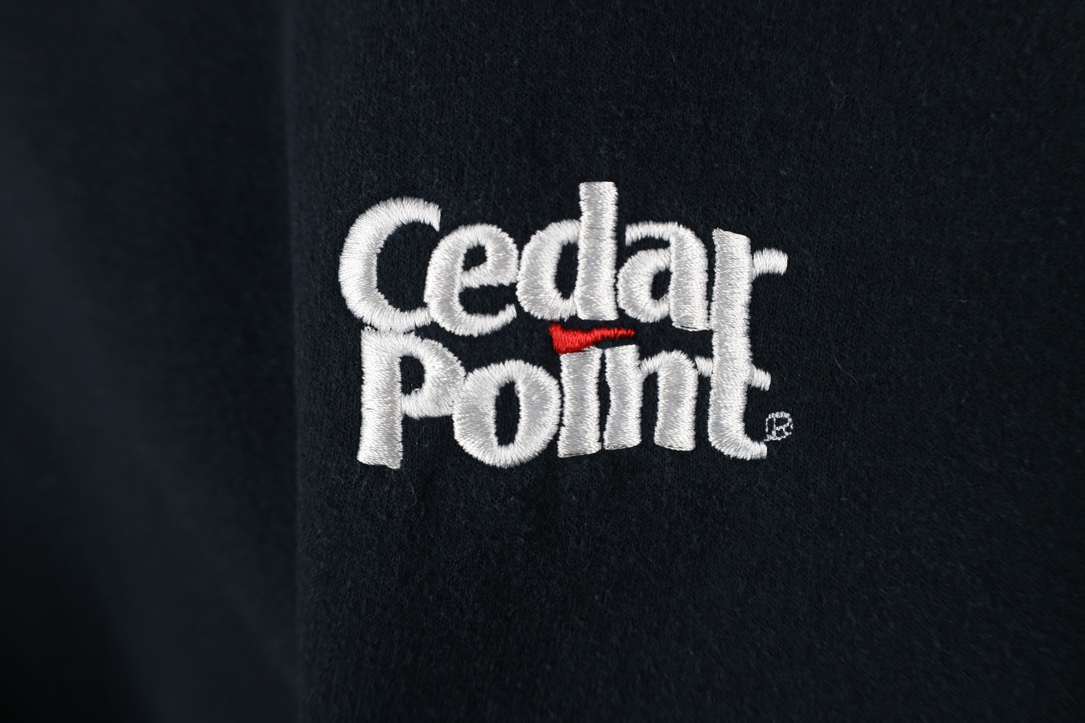 Vintage Vintage 90s Spell Out Cedar Point Crewneck Sweatshirt Black Size US M / EU 48-50 / 2 - 4 Thumbnail