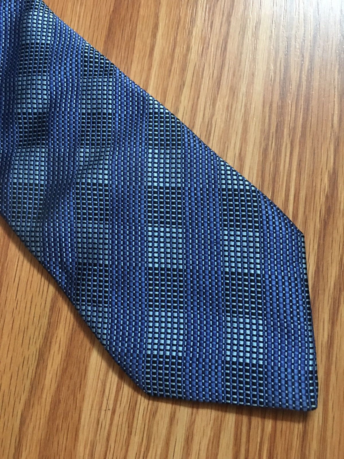 Canali × Designer CANALI Blue Designer Silk Italy Mens Tie Size ONE SIZE - 2 Thumbnail