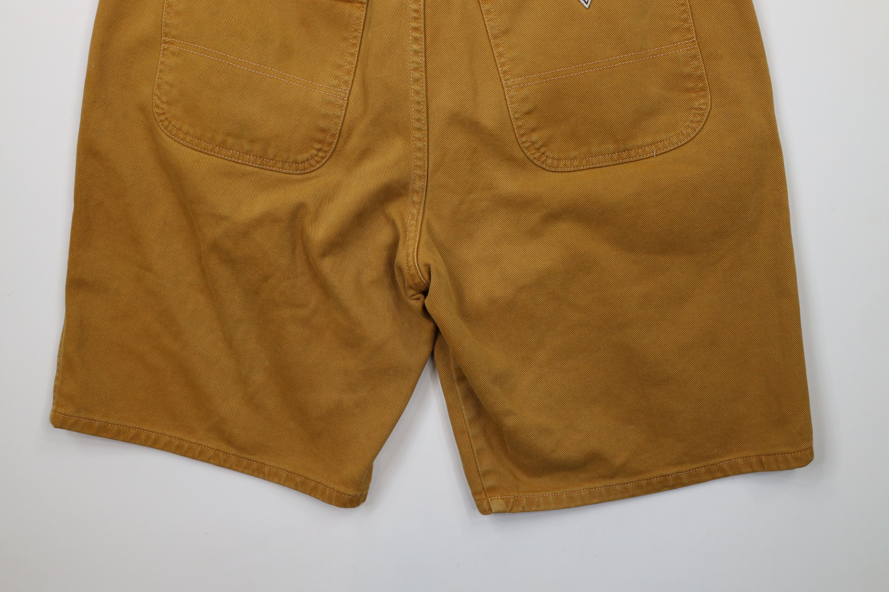 Guess × Vintage Vintage 90s Guess Denim Jean Shorts Jorts Wheat Brown USA Size US 34 / EU 50 - 14 Thumbnail