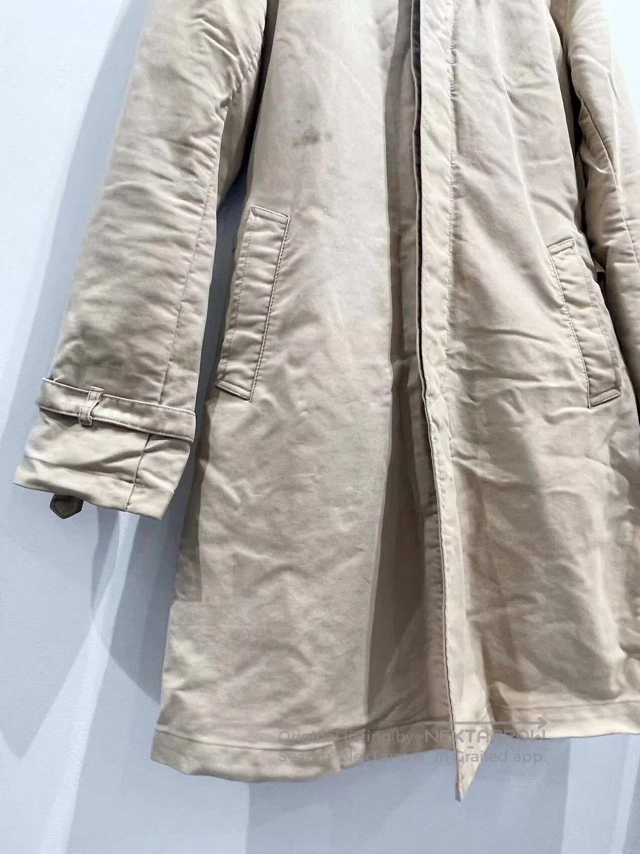 TALKING ABOUT THE ABSTRACTION Vintage Deconstructed Beige Overcoat. Size US M / EU 48-50 / 2 - 4 Thumbnail