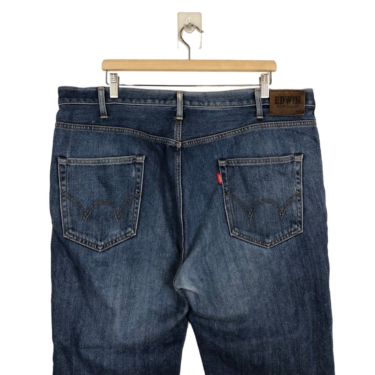 Edwin 🔥90’s VINTAGE EDWIN MADE IN JAPAN DISTRESSED DENIM DESIGN Size US 39 - 8 Thumbnail