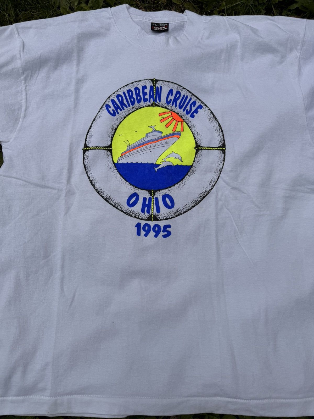 Vintage VTG 1995 Caribbean Cruise Single Stitch tee Size XL Size US XL / EU 56 / 4 - 2 Thumbnail
