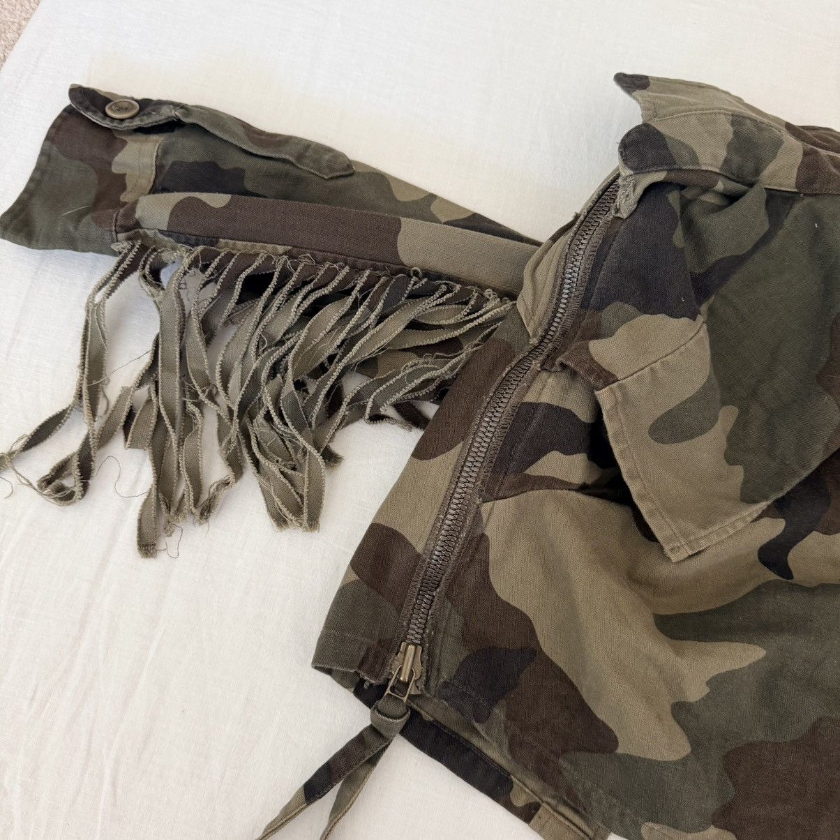 Faith Connexion Faith Connexion Camo Deconstructed Wrap Skirt XS Military Size 28" / US 6 / IT 42 - 14 Thumbnail