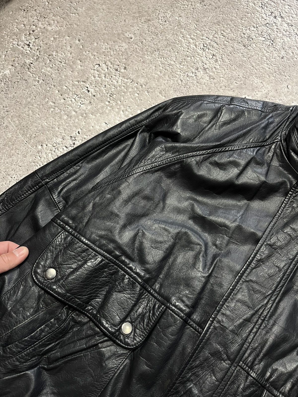 Leather × Vintage Vintage St Michael Leather Bomber Jacket Korea Black Retro Size US XL / EU 56 / 4 - 7 Thumbnail
