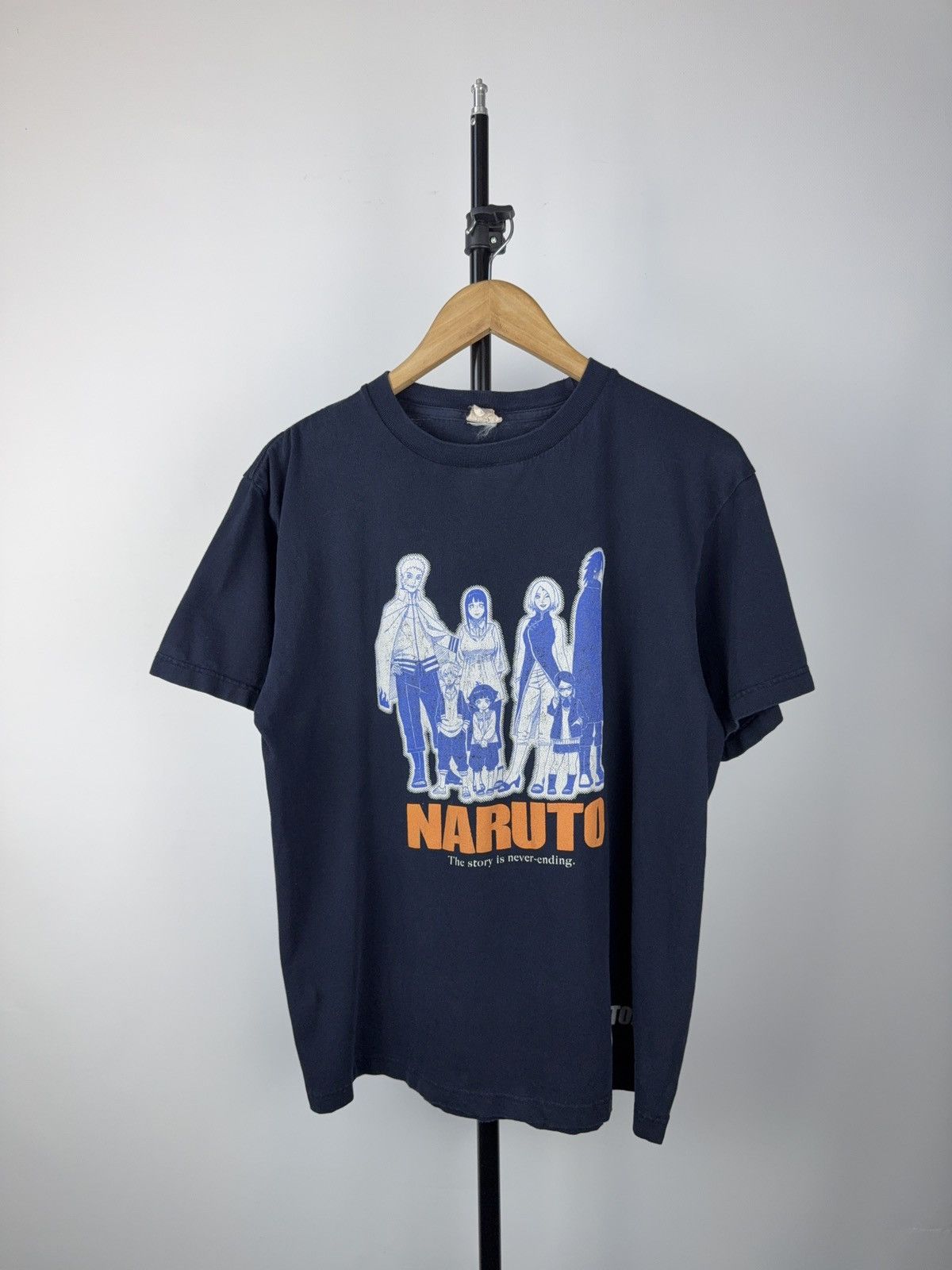 Anime × Cartoon Network × Vintage Vintage 90s Japan Anime Naruto Big Logo Graphic T-Shirt Size US M / EU 48-50 / 2 - 1 Thumbnail