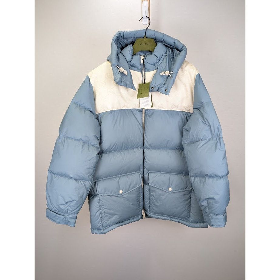 Gucci o1rshd1 Micro Nylon Ripstop Down Blouson Jacket in Blueish Size US L / EU 52-54 / 3 - 1 Thumbnail